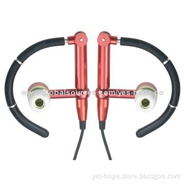 Sports Hang Ear Type Earphones for iPod with 20Hz-20kHz Frequency Range